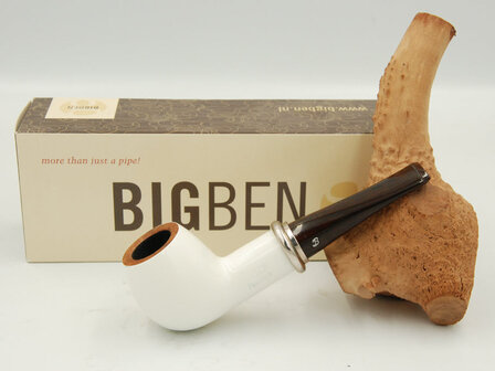 BigBen Phantom white polish 420 nickel ring - cumberland stem