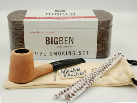 BigBen Pipe Smoking Set 423 Pure semi straight