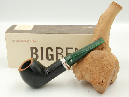 BigBen Phantom black semi polish 420 with green stem - nature top