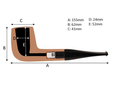 BigBen Giant Tan polish 401 double brass acrylic sadle stem