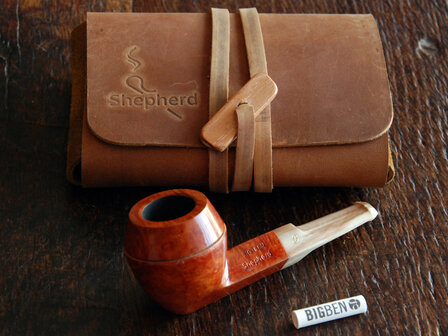 BigBen Shepherd 457 nature polish - horn stem incl leather RollUp