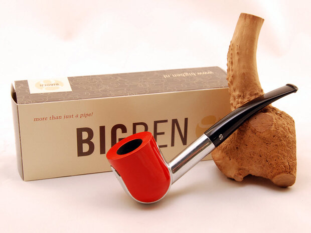 BigBen Mavyn red pol bowl - allu polished black mouthpiece