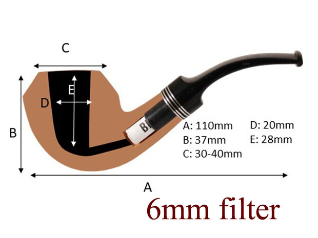 BigBen Shepherd 472 nature polish - horn stem incl leather RollUp